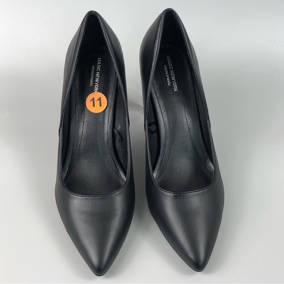 Marc NewYork By Andrew Marc Pointed Toe Clear Heels Size 11 - Picture 9 of 10